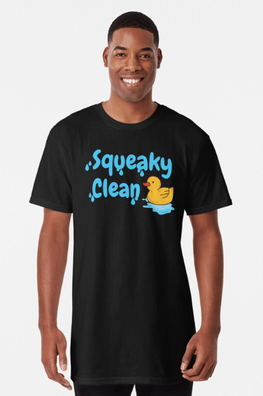 Squeaky Clean Savvy Cleaner Funny Cleaning Shirts Long Tee