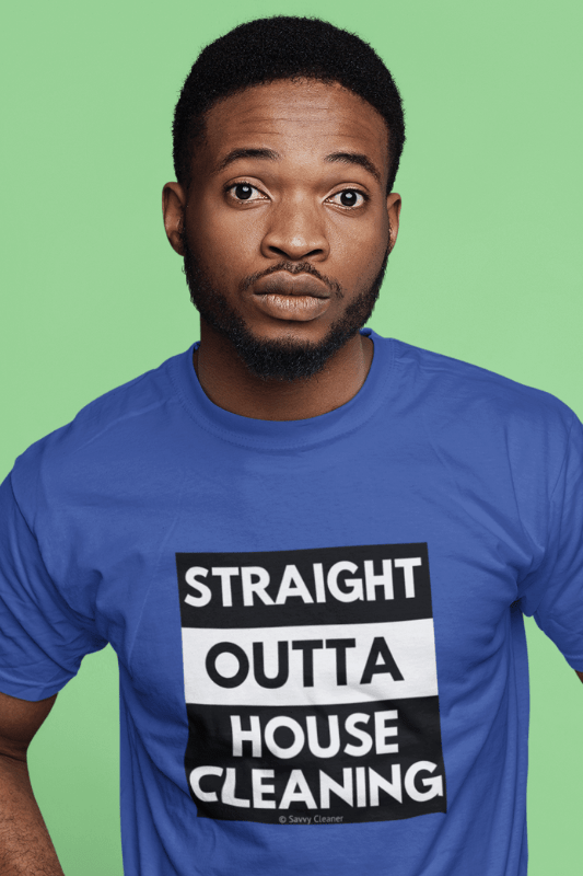 Straight Outta House Cleaning, Savvy Cleaner Funny Cleaning Shirts, Classic T-Shirt