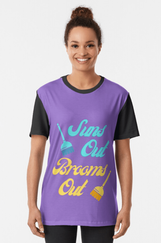 Suns Out Brooms Out, Savvy Cleaner Funny Cleaning Shirts, Graphic shirt
