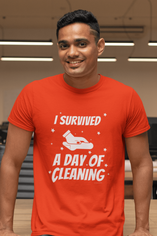 Survived a Day of Cleaning Savvy Cleaner Funny Cleaning Shirt Classic T-Shirt