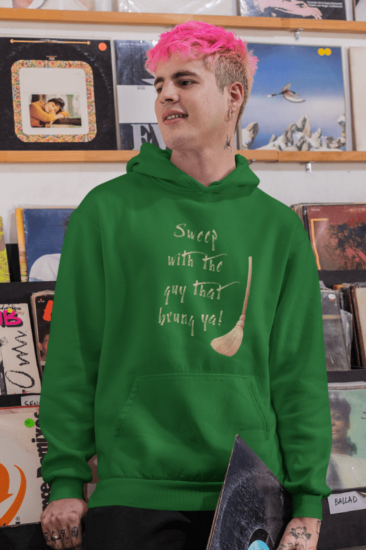 Sweep With The Guy Savvy Cleaner Funny Cleaning Shirts Classic Pullover Hoodie