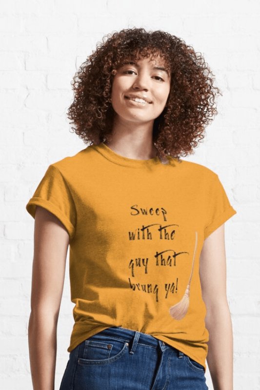 Sweep With The Guy Savvy Cleaner Funny Cleaning Shirts Classic Tee