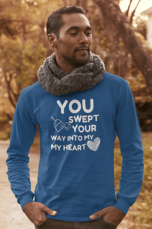 Swept Your Way Savvy Cleaner Funny Cleaning Shirts Classic Long Sleeve Tee