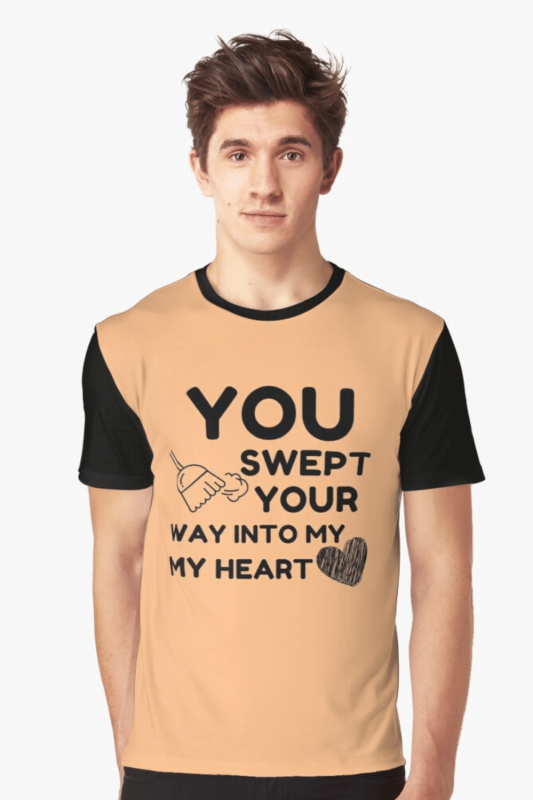 Swept Your Way Savvy Cleaner Funny Cleaning Shirts Graphic T-Shirt