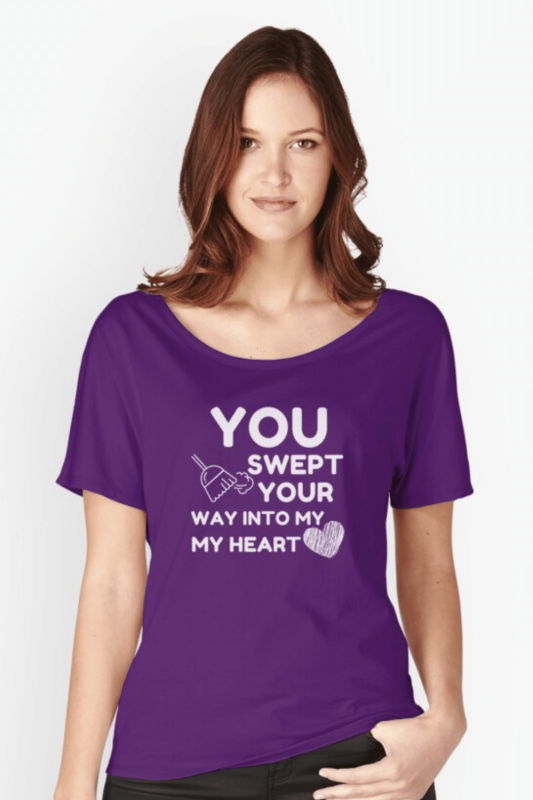Swept Your Way Savvy Cleaner Funny Cleaning Shirts Relaxed Fit T-Shirt