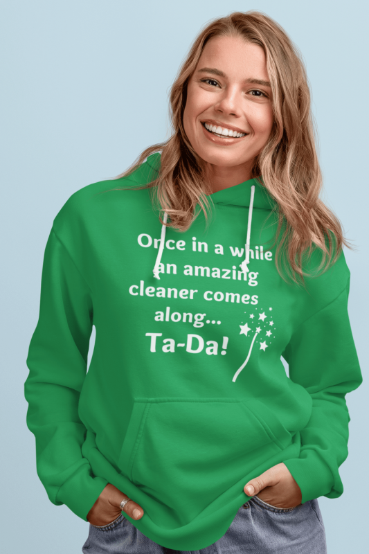 Ta Da Savvy Cleaner Funny Cleaning Shirts Classic Pullover Hoodie