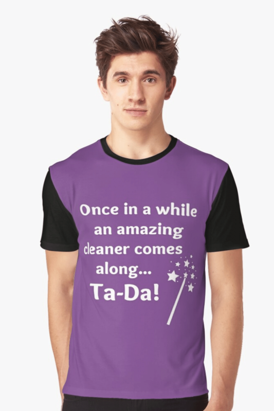 Ta Da Savvy Cleaner Funny Cleaning Shirts Graphic T-Shirt