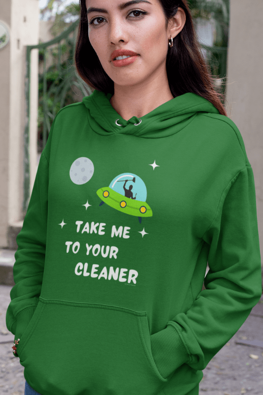 Take Me To Your Cleaner Savvy Cleaner Funny Cleaning Shirts Classic Pullover Hoodie