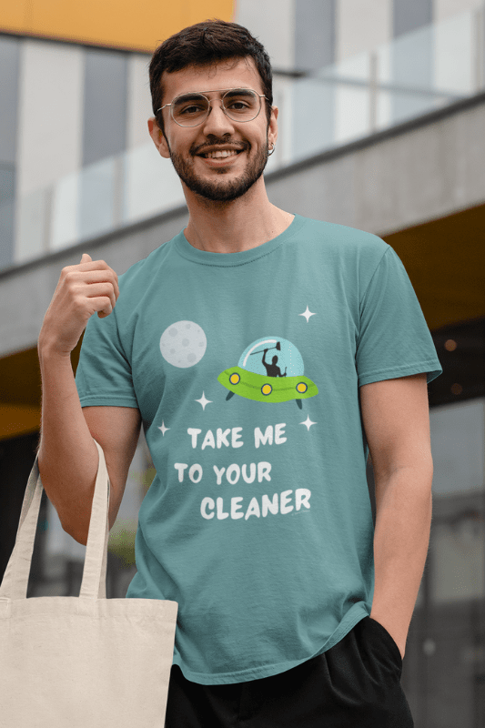 Take Me To Your Cleaner Savvy Cleaner Funny Cleaning Shirts Eco-Unisex T-Shirt