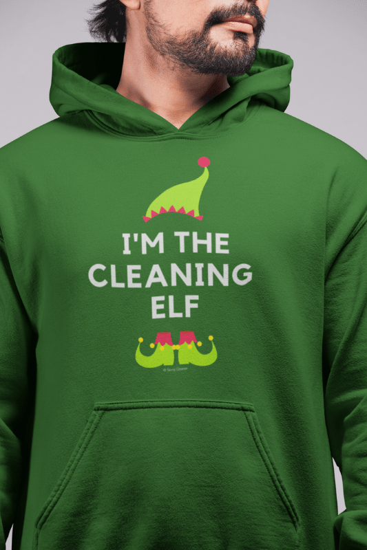 The Cleaning Elf, Savvy Cleaner Funny Cleaning Shirts, Classic Pullover Hoodie