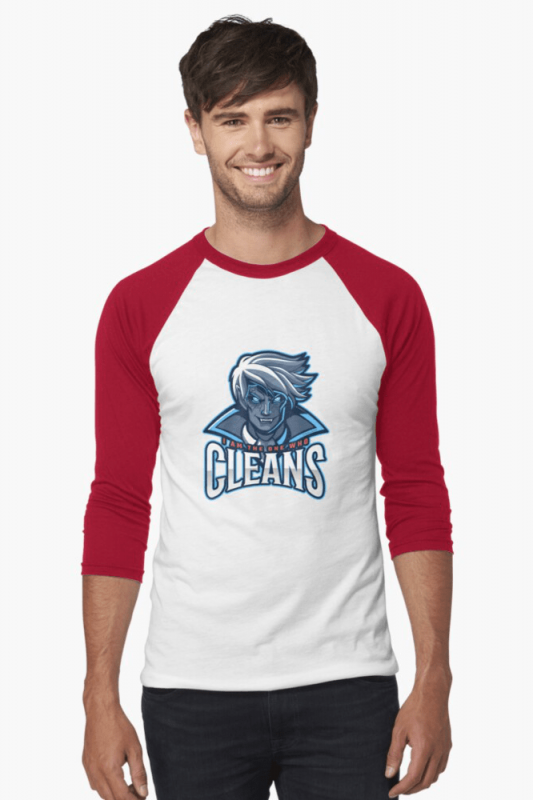 The One Who Cleans, Savvy Cleaner Funny Cleaning Shirts, Baseball Shirt