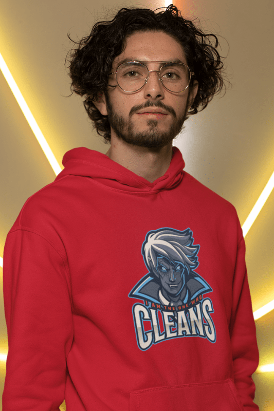 The One Who Cleans, Savvy Cleaner Funny Cleaning Shirts, Classic Pullover Hoodie