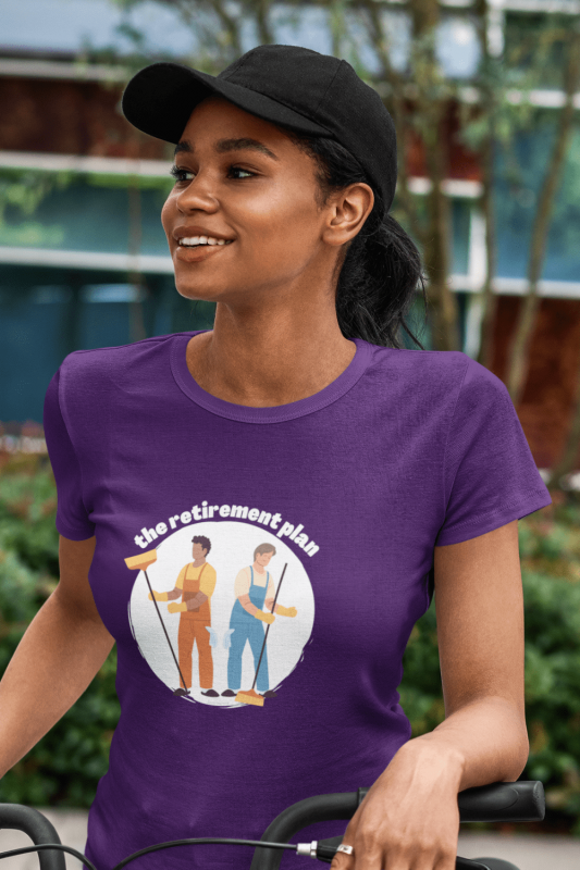The Retirement Plan Savvy Cleaner Funny Cleaning Shirts Women's Standard Tee