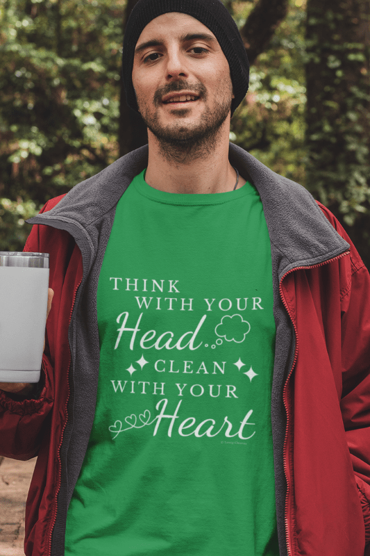 Think With Your Head Savvy Cleaner Funny Cleaning Shirts Premium T-Shirt