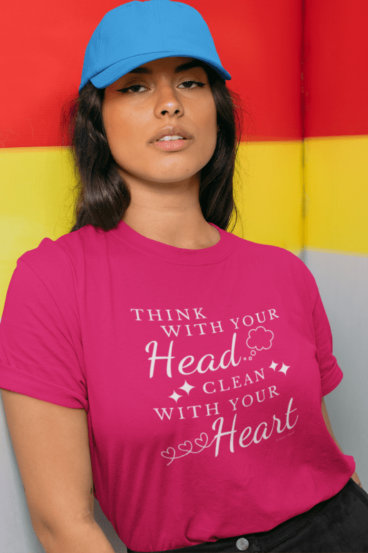 Think With Your Head Savvy Cleaner Funny Cleaning Shirts Women's Classic T-Shirt