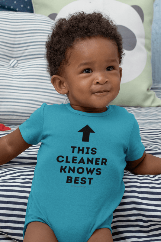 This Cleaner Knows Best, Savvy Cleaner Funny Cleaning Shirts, Baby Premium Onesie