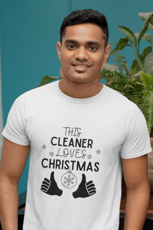 This Cleaner Loves Christmas Savvy Cleaner Funny Cleaning Shirts Premium Tee