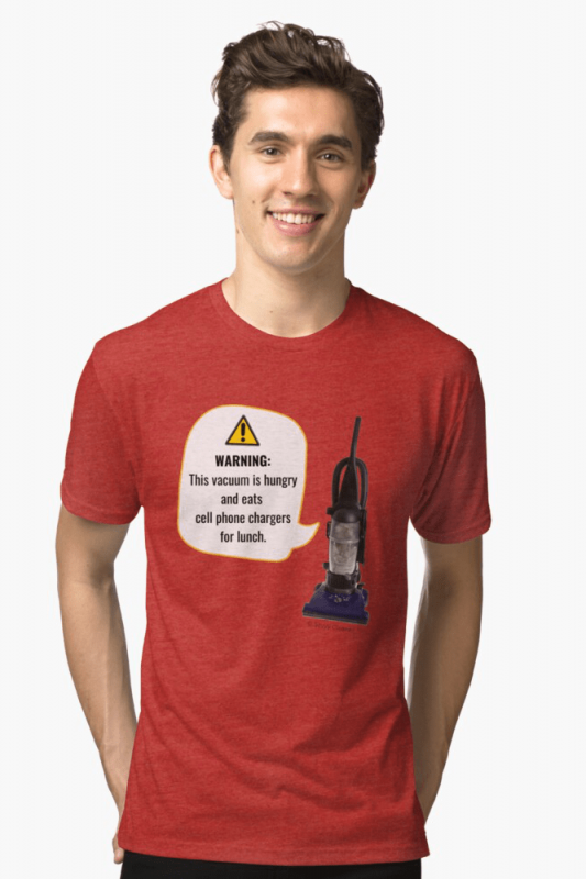 This Vacuum is Hungry, Savvy Cleaner Funny Cleaning Shirts, Triblend shirt