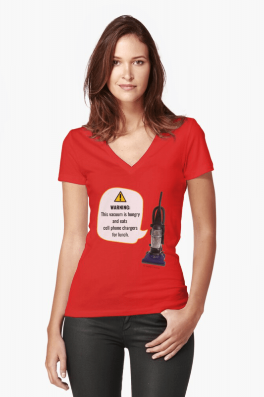This Vacuum is Hungry, Savvy Cleaner Funny Cleaning Shirts, V-neck Shirt
