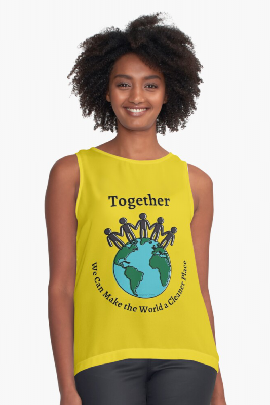 Together Savvy Cleaner Funny Cleaning Shirts Sleeveless Top