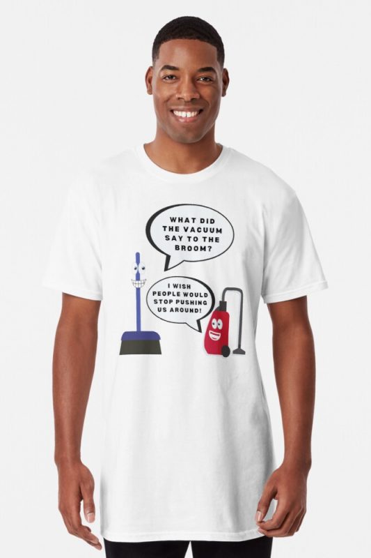 Vacuum Joke Savvy Cleaner Funny Cleaning Shirts Long Tee
