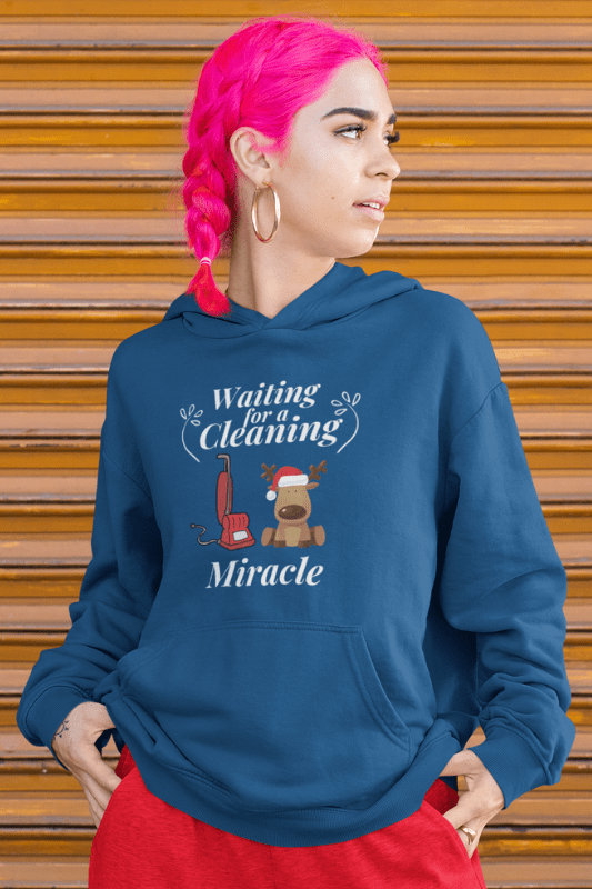 Waiting for a Cleaning Miracle Savvy Cleaner Funny Cleaning Shirts Classic Pullover Hoodie