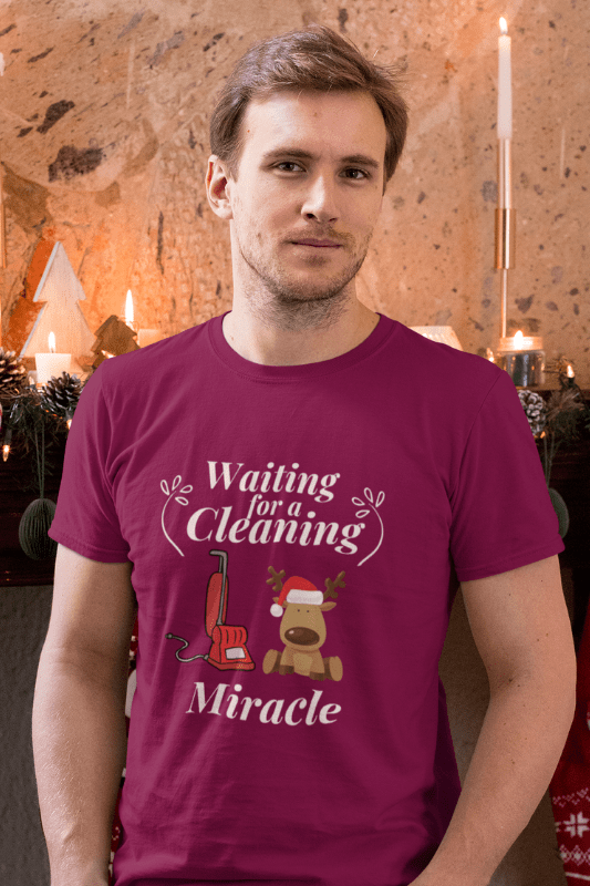 Waiting for a Cleaning Miracle Savvy Cleaner Funny Cleaning Shirts Premium T-Shirt