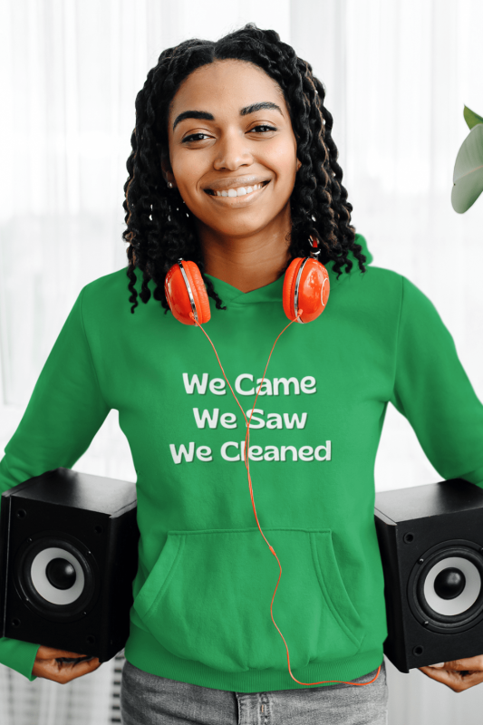 We Came We Saw We Cleaned Savvy Cleaner Funny Cleaning Shirts Classic Pullover Hoodie