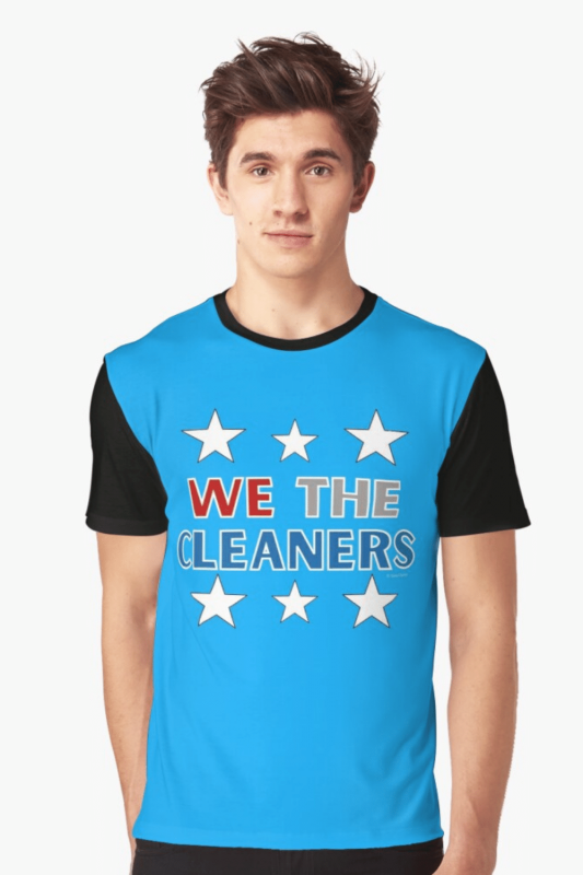 We the Cleaners Savvy Cleaner Funny Cleaning Shirts Graphic Tee