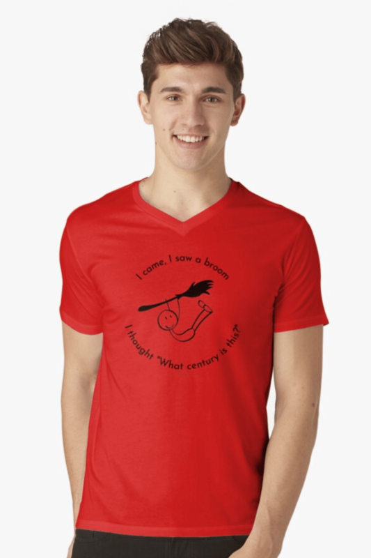 What Century Is This Savvy Cleaner Funny Cleaning Shirts V-Neck T-Shirt