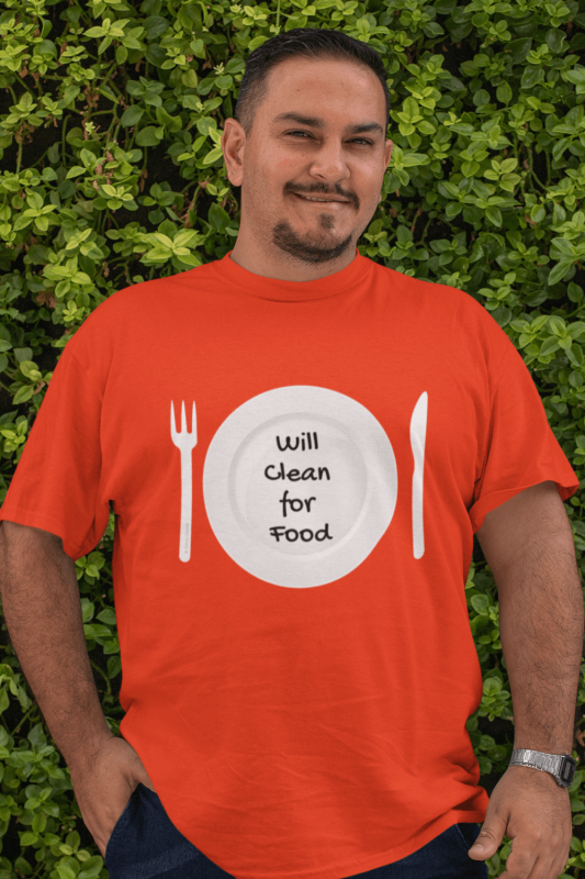 Will Clean for Food Savvy Cleaner Funny Cleaning Shirts Comfort T-Shirt