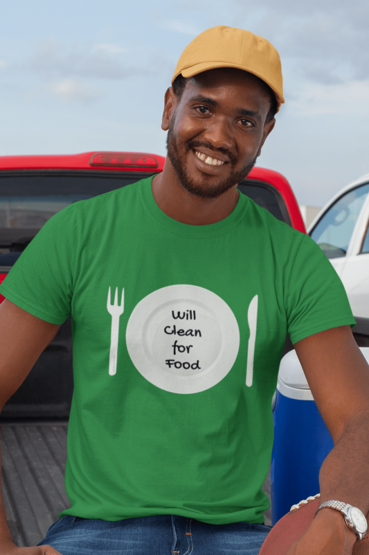 Will Clean for Food Savvy Cleaner Funny Cleaning Shirts Premium T-Shirt