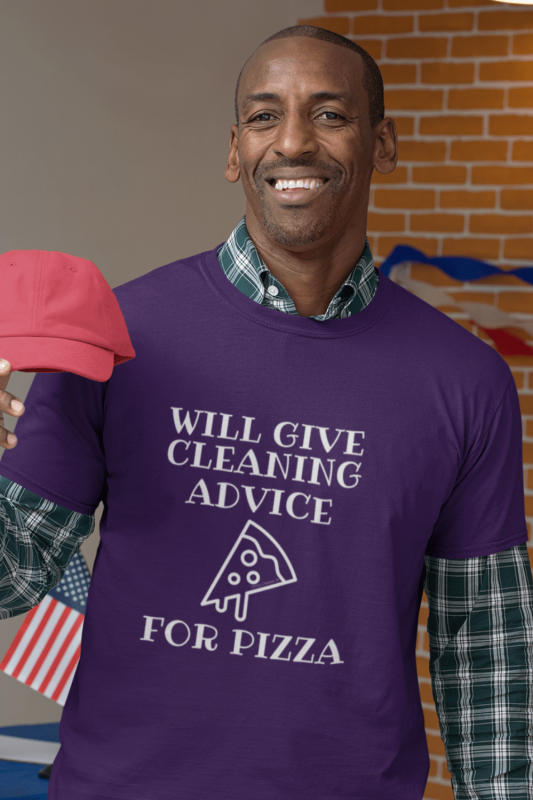 Will Give Cleaning Advice Savvy Cleaner Funny Cleaning Shirts Men's Standard Tee