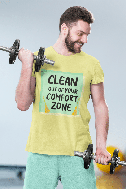 Your Comfort Zone Savvy Cleaner Funny Cleaning Shirts Men's Standard Tee