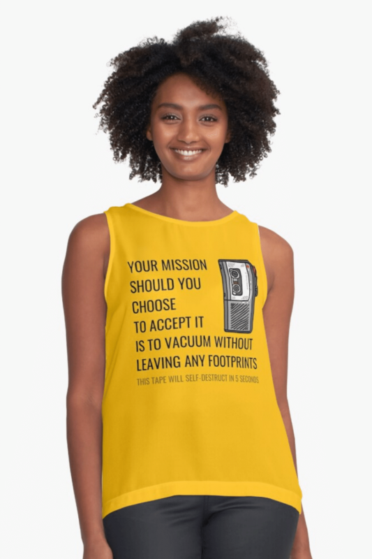 Your Mission Savvy Cleaner Funny Cleaning Shirts Sleeveless Top