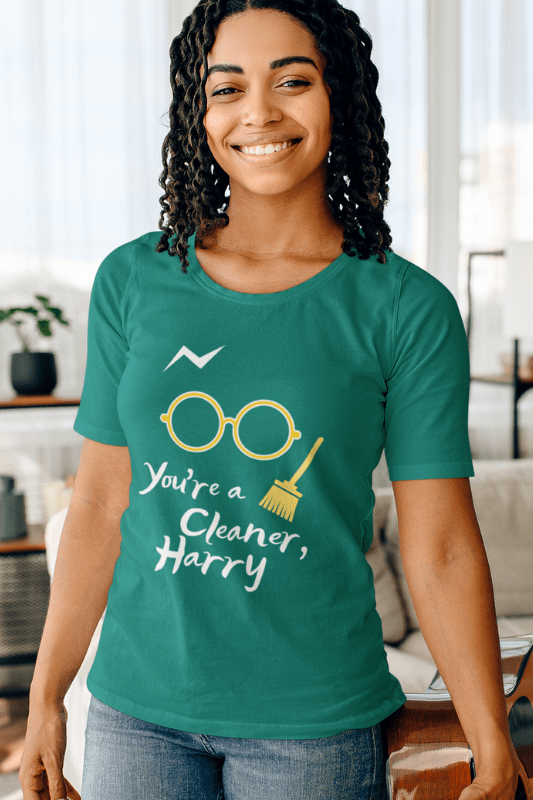 You're a Cleaner Harry Savvy Cleaner Funny Cleaning Shirts Women's Slouchy T-Shirt